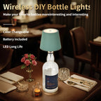 Rechargeable LED Wine Bottle Topper Lamp – Touch Control, 3 Dimmable Light Modes