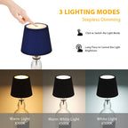 Rechargeable LED Wine Bottle Topper Lamp – Touch Control, 3 Dimmable Light Modes