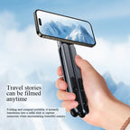 4-in-1 Foldable Laptop & Phone Stand - Ergonomic Aluminum Desk Mount