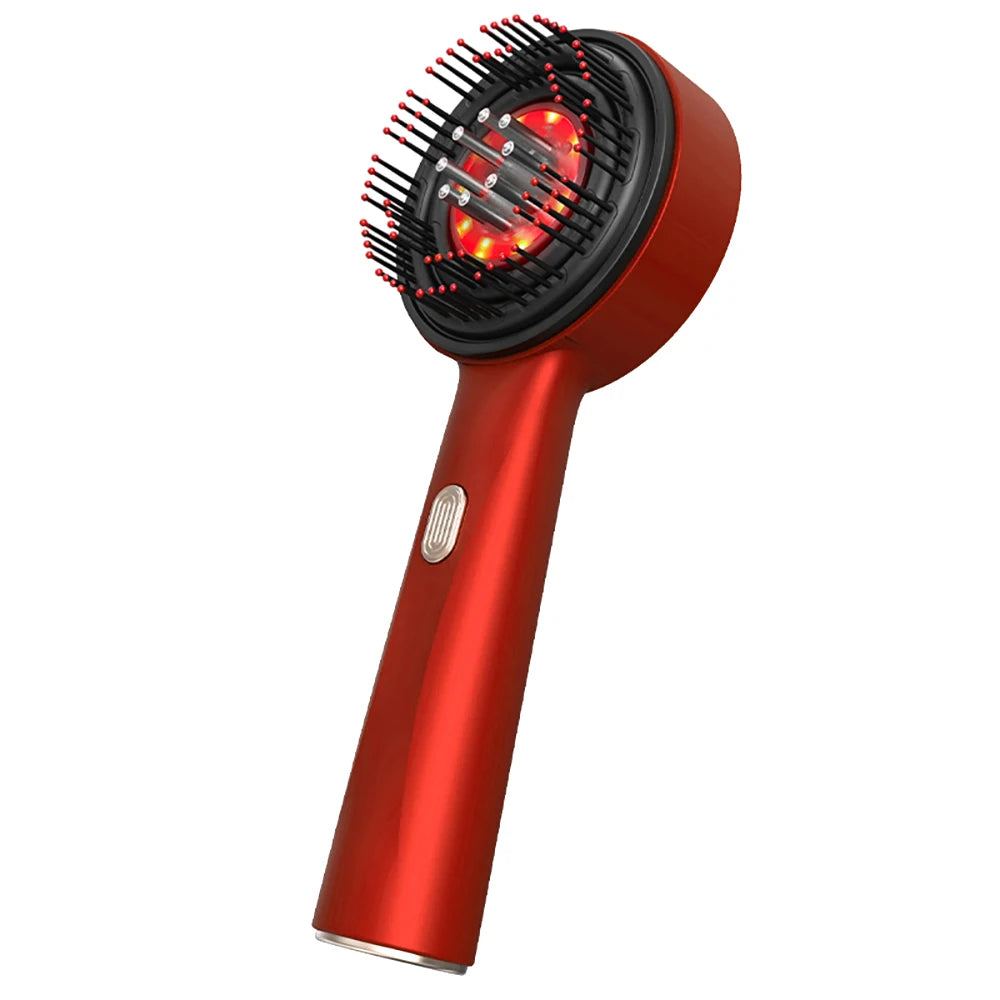 Red Light Scalp Massager Comb with Serum Applicator – 3 Massage Modes, Rechargeable
