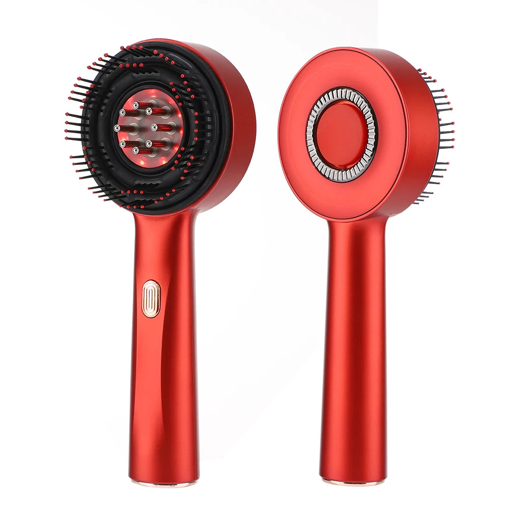Red Light Scalp Massager Comb with Serum Applicator – 3 Massage Modes, Rechargeable