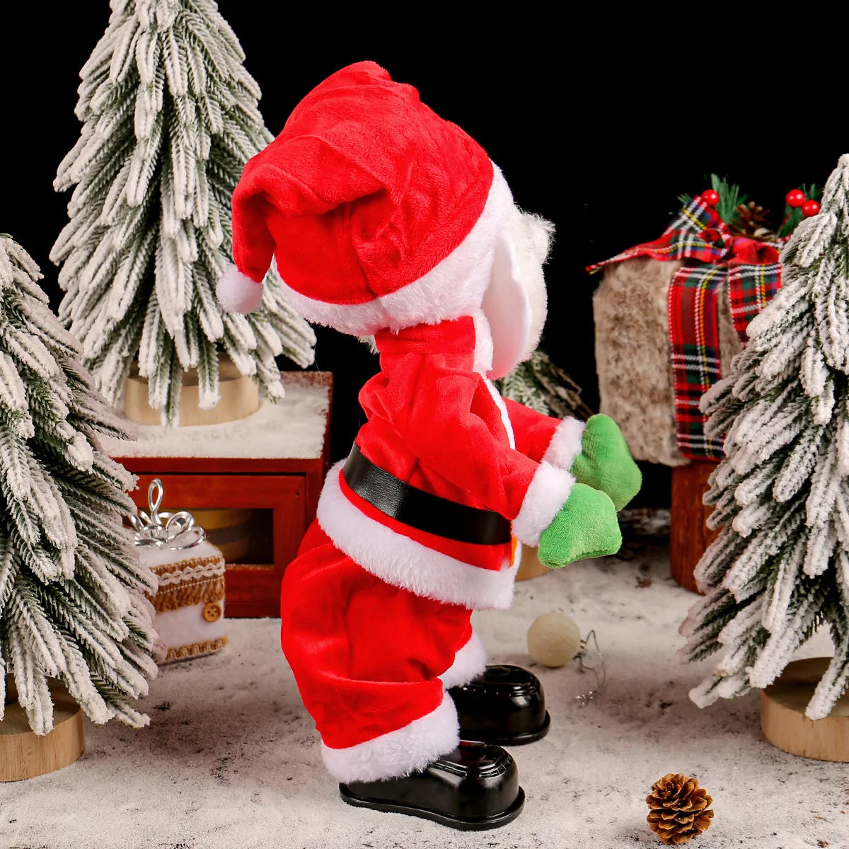 Dancing Twerking Santa Claus – Musical Battery-Powered Christmas Decoration, 35 cm