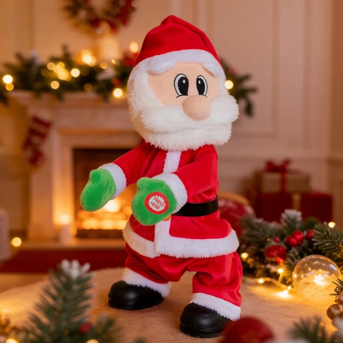 Dancing Twerking Santa Claus – Musical Battery-Powered Christmas Decoration, 35 cm