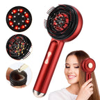 Red Light Scalp Massager Comb with Serum Applicator – 3 Massage Modes, Rechargeable