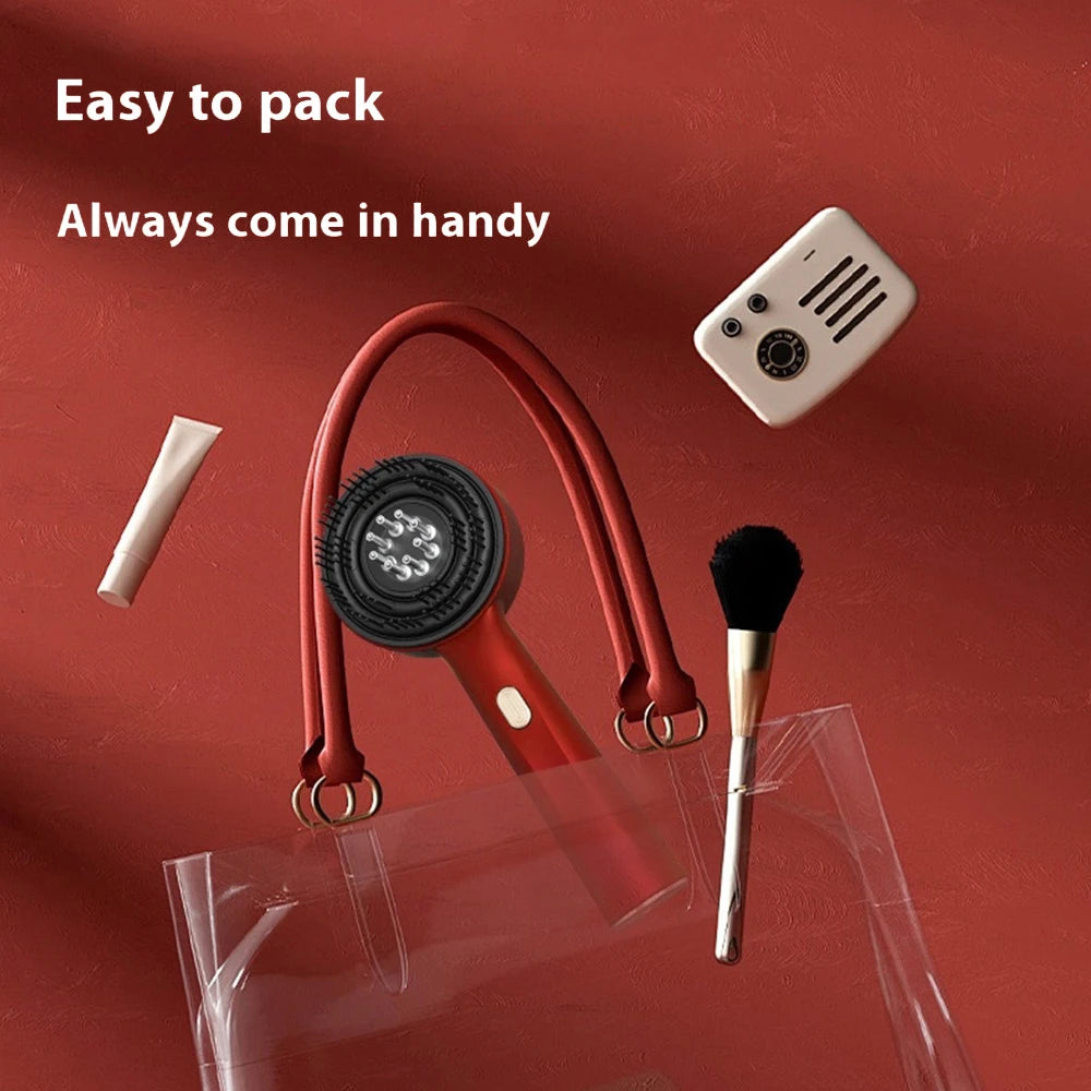 Red Light Scalp Massager Comb with Serum Applicator – 3 Massage Modes, Rechargeable