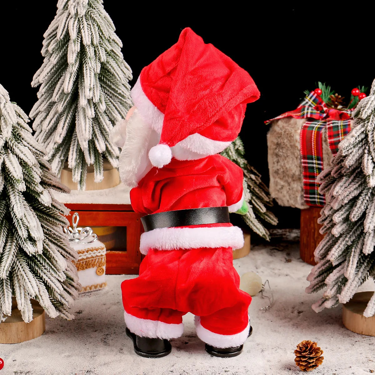 Dancing Twerking Santa Claus – Musical Battery-Powered Christmas Decoration, 35 cm