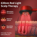 Red Light Scalp Massager Comb with Serum Applicator – 3 Massage Modes, Rechargeable