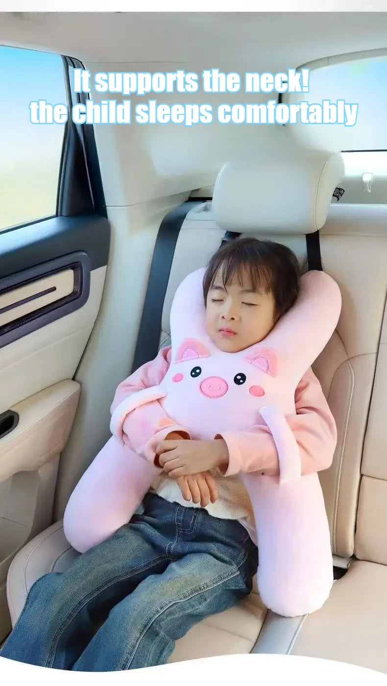 Kids Car Neck Pillow – Comfortable Head Support for Travel & Sleeping