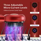 Red Light Scalp Massager Comb with Serum Applicator – 3 Massage Modes, Rechargeable