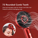 Red Light Scalp Massager Comb with Serum Applicator – 3 Massage Modes, Rechargeable