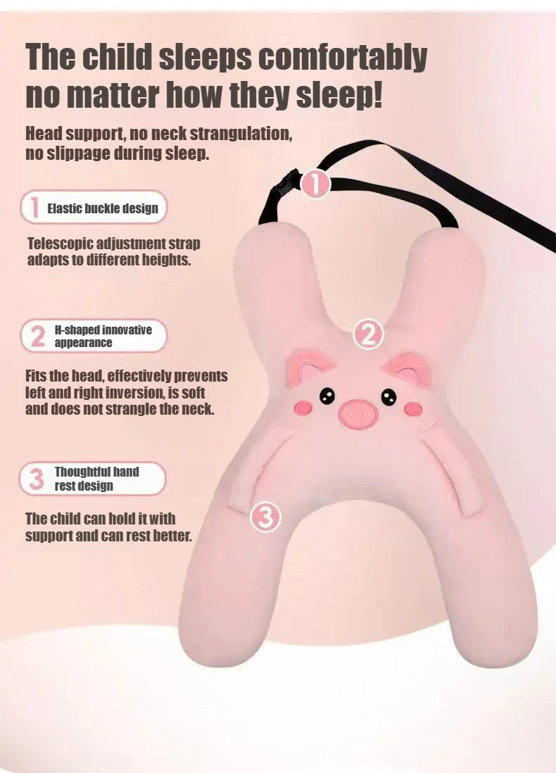 Kids Car Neck Pillow – Comfortable Head Support for Travel & Sleeping